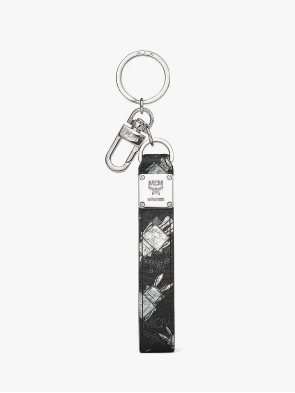 S MCM AREN KEY HOLDER IN RABOT VISETOS - Box & Dust Bag